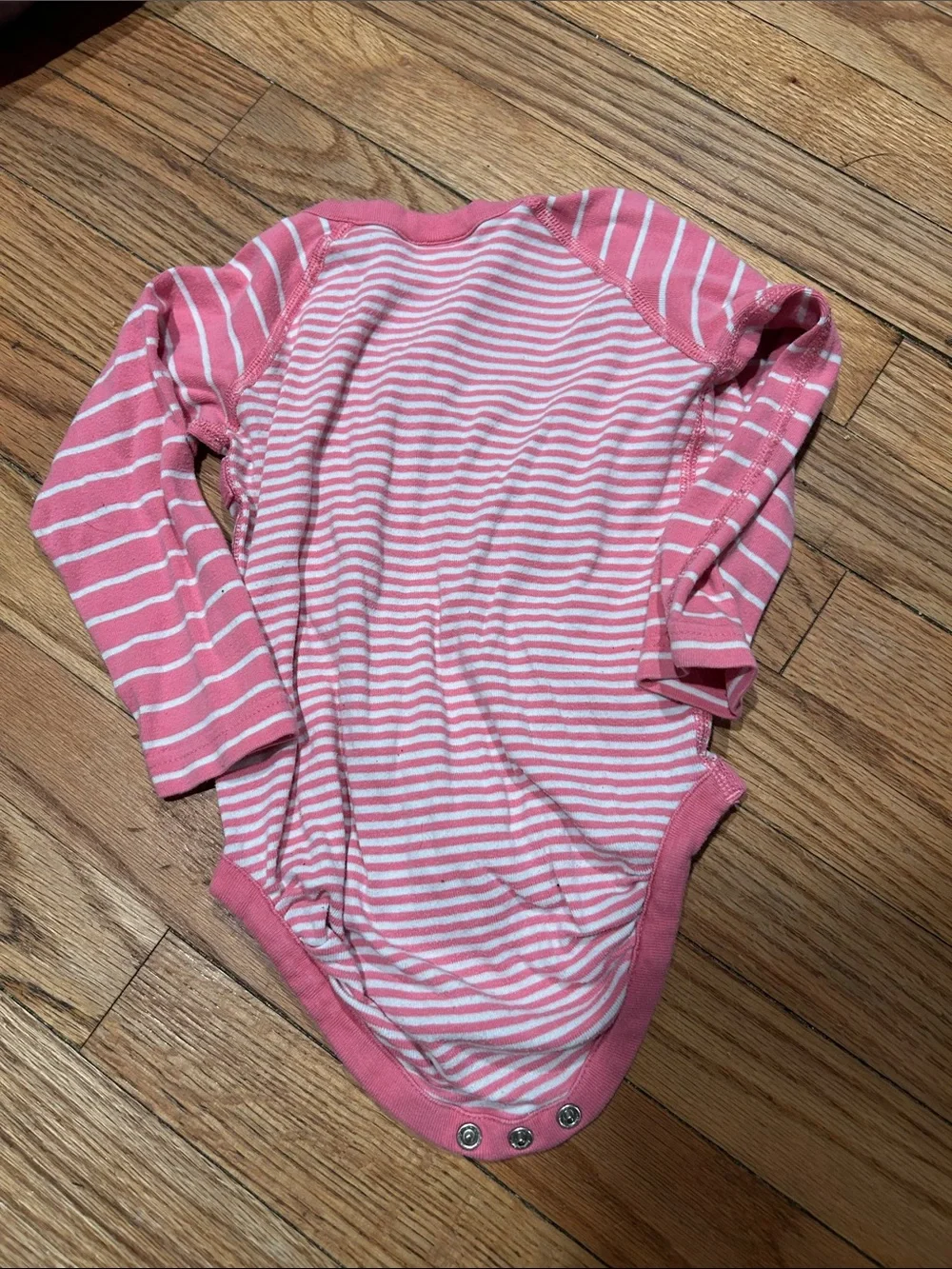 Hanna Andersson Striped Kimono Onesie tops in Pink, Green, Navy (3-Pack)